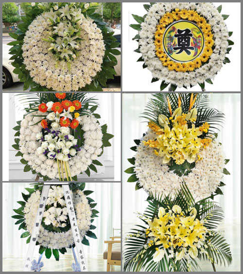 湖北黄冈市浠水县团陂镇卓冲村花圈速递